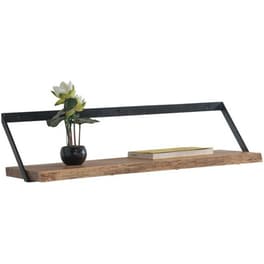 Ράφι Woodwell  Μασίφ Ξύλο Ακακίας  80x25 cm - Καφέ