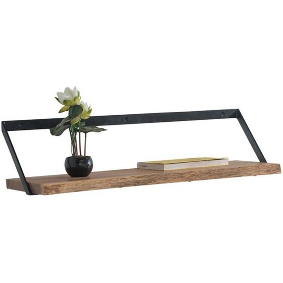 Ράφι Woodwell  Μασίφ Ξύλο Ακακίας  80x25 cm - Καφέ image 0