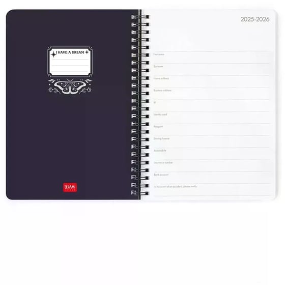 Ημερολόγιο Εβδομαδιαίο Legami 2026 16Μ Large Spiral Moth image 1