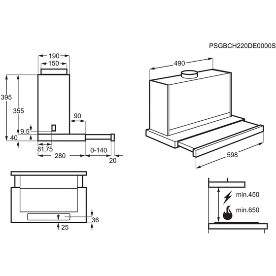 ELECTROLUX LFP416X 60 cm Inox Απορροφητήρας Συρόμενος image 8