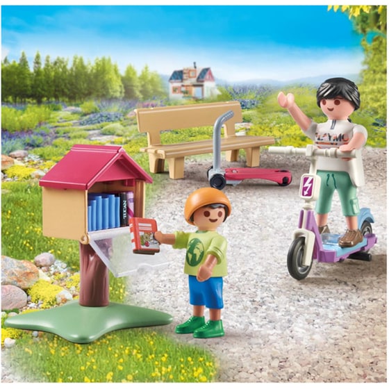 PLAYMOBIL® My Life Υπαίθρια ανταλλακτική βιβλιοθήκη (71511) image 3