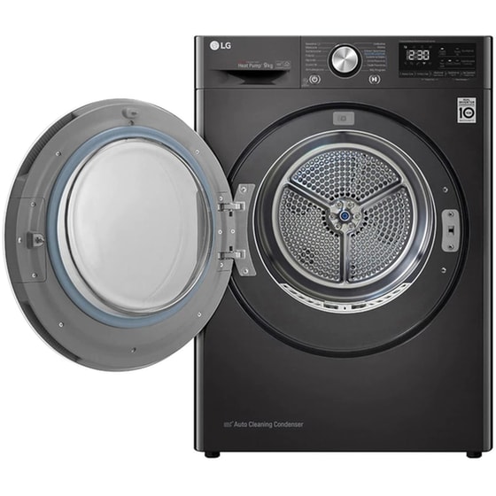 LG RC90V9JV2W 9 kg A+++ με Αντλία Θερμότητας και Wi-Fi Ανθρακί Στεγνωτήριο Ρούχων image 2