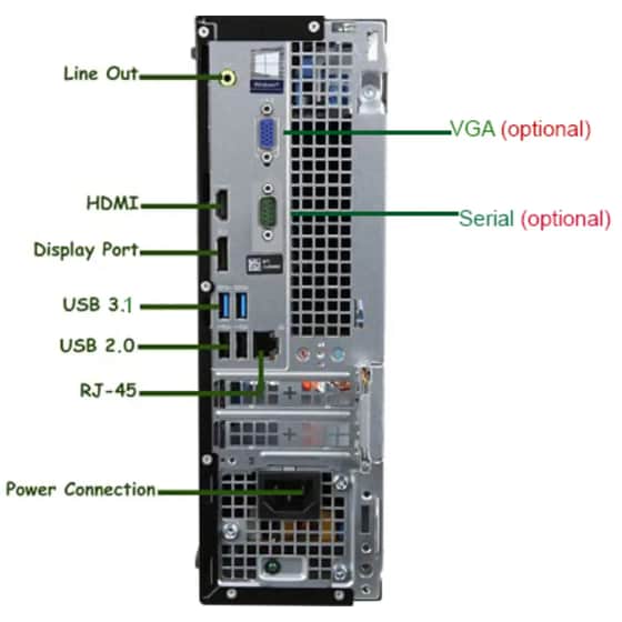 Refurbished Desktop Dell Optiplex 3060 SFF (Intel Core i3-8100/8GB/256GB/HD Graphics 630/Win11Home) | Grade A+ image 1