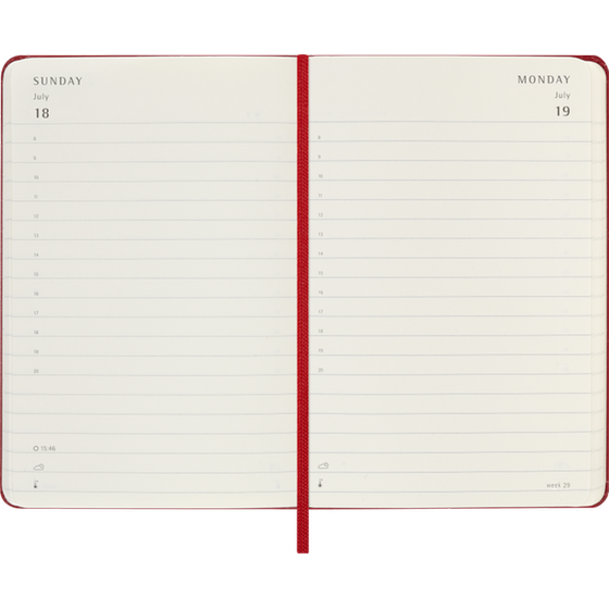 Ημερολόγιο Εβδομαδιαίο 2027 Moleskine 12M Pocket Hardcover Κόκκινο image 1