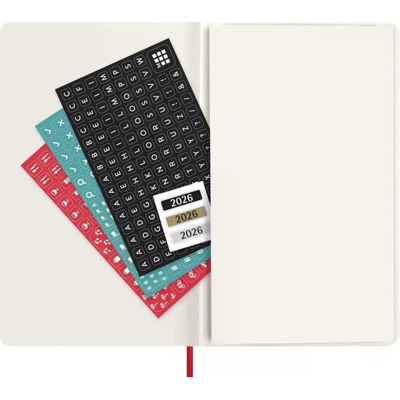 Ημερολόγιο Ημερήσιο Moleskine 2026 12Μ Large Scarlet Red Soft image 5