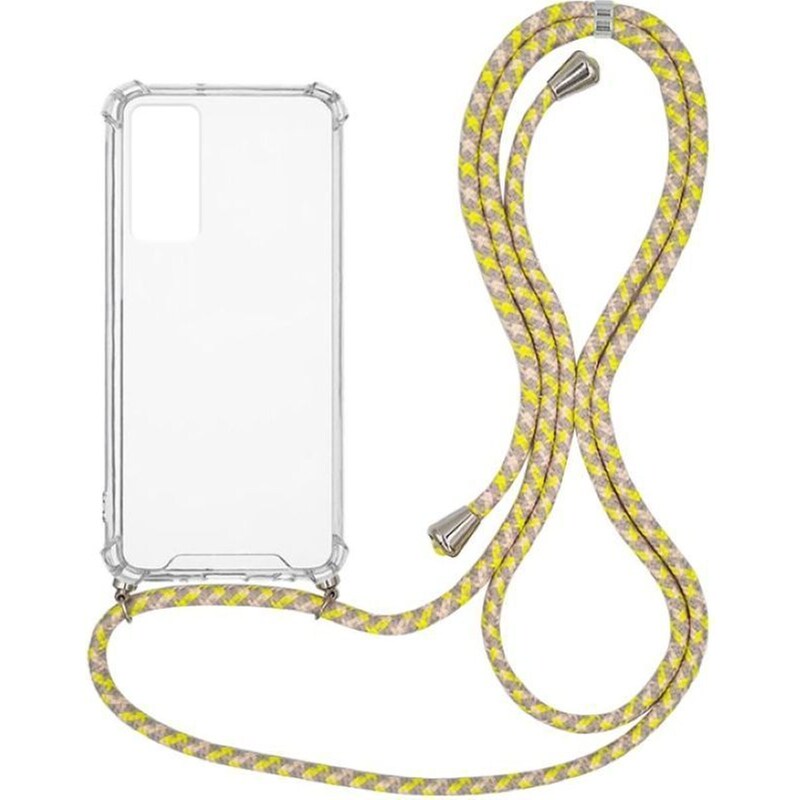 Θήκη Xiaomi Xiaomi 12X 5G - Sonique Armor Clear Με Κορδόνι - Κίτρινο
