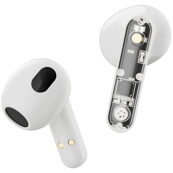 Ακουστικά Bluetooth Streetz T150 - Transparent White image 5