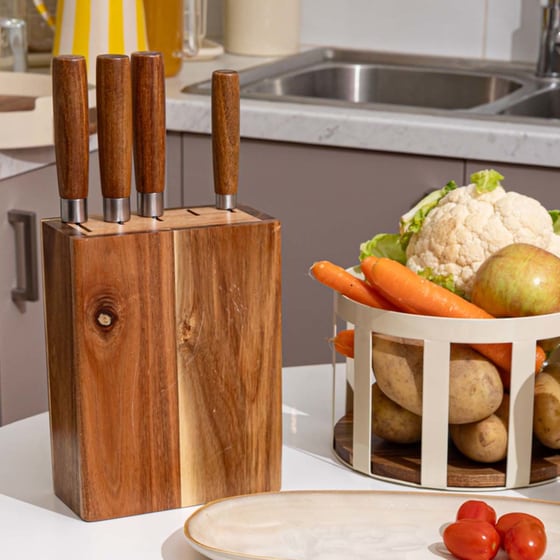 ESTIA 01-24826 Σετ Μαχαίρια Γενικής Χρήσης Καφέ image 2