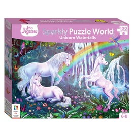 Παζλ Hinkler Sparkly Puzzle World Unicorn Waterfalls - 100 Κομμάτια (TJ-10)