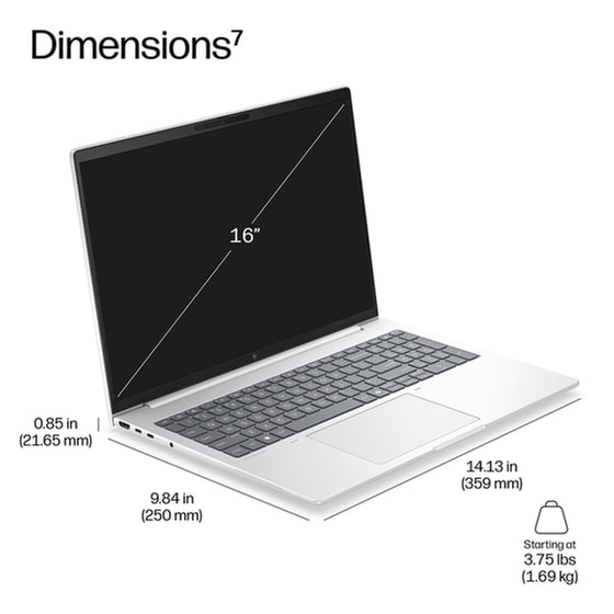 HP EliteBook 8 G2i 16" WUXGA IPS (Intel Core Ultra 7-355/32 GB/1TB SSD/Intel Graphics/Win11Pro) Laptop image 11