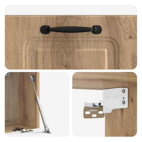 Επιτοίχιο Έπιπλο Τηλεόρασης VidaXL - Artisan Δρυς image 8