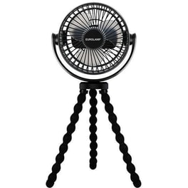EUROLAMP 300-20503 Ανεμιστήρας Επιτραπέζιος Usb Με Τρίποδο 5W Μαύρο