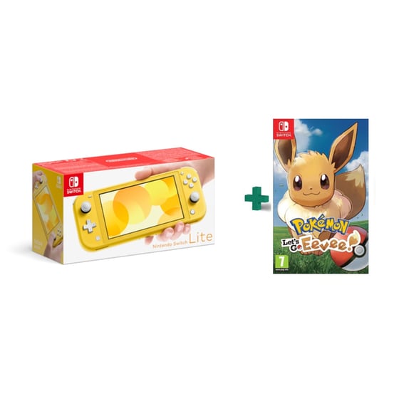 Nintendo Switch Lite Yellow & Pokemon: Let's Go, Eevee! image 0