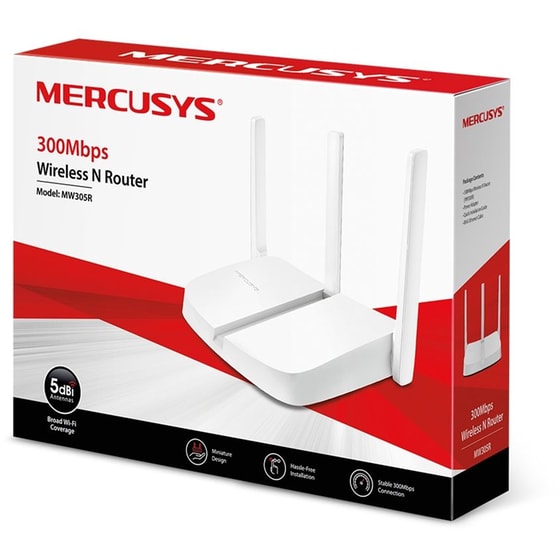 Mercusys MW305R v2 Ασύρματο Router Wi‑Fi 4 με 3 Θύρες Ethernet image 1