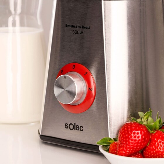 Μπλέντερ SOLAC BV5726 1.5 L 1300 W Inox image 3
