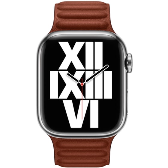 Λουράκι Apple Leather Link S/M για Apple Watch 41mm - Καφέ image 1