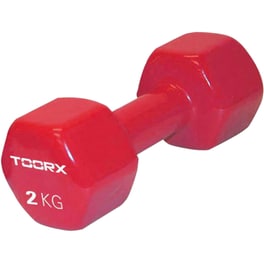 Βαράκι Εξάγωνο 2kg Toorx 10-432-077 Βινυλίου - Κόκκινο