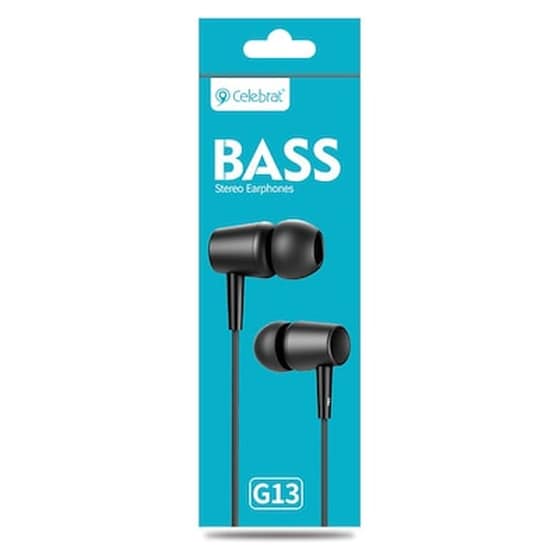 Ακουστικά Handsfree Celebrat G13 3.5mm Jack - Μαύρο image 1