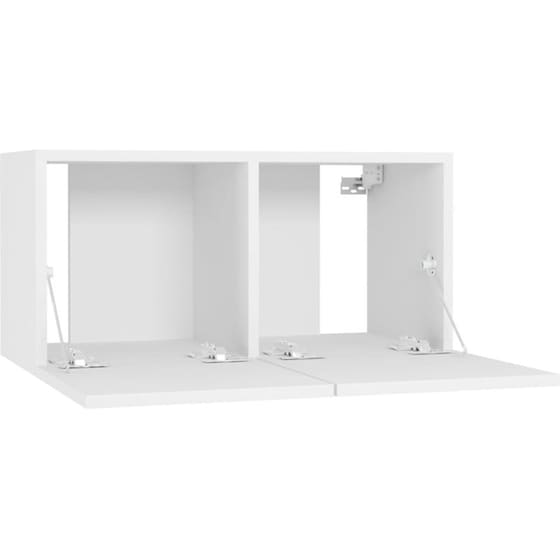 Ράφια Τοίχου VidaXL από Μοριοσανίδα 60x30x30cm 3 Τμχ - Γυαλιστερό Λευκό image 5