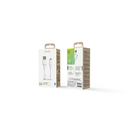Muvit For Change Data Cable Lightning Mfi Cable 3m White image 0