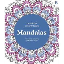 Large Print Colour & Frame - Mandalas
