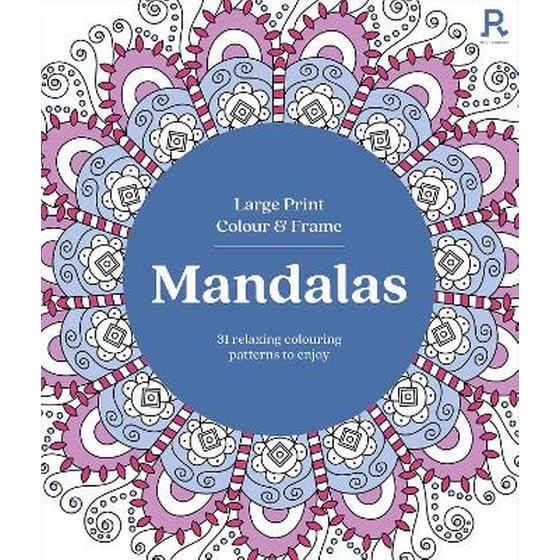 Large Print Colour & Frame - Mandalas image 0