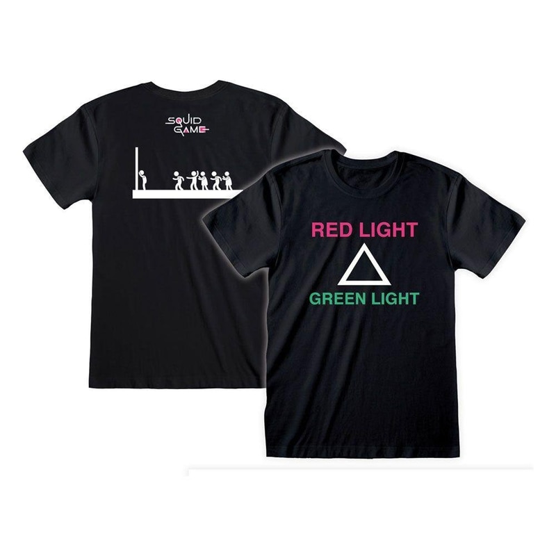 HEROES INC. T-shirt Heroes Inc. Squid Game Red Light Green Light - Μαύρο