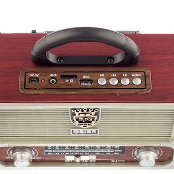 Vintage Retro Bluetooth Ραδιόφωνο Mp3 Player Με Τηλεχειριστήριο image 2