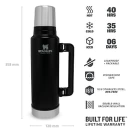 The Legendary Classic Bottle 1.4l Matte Black