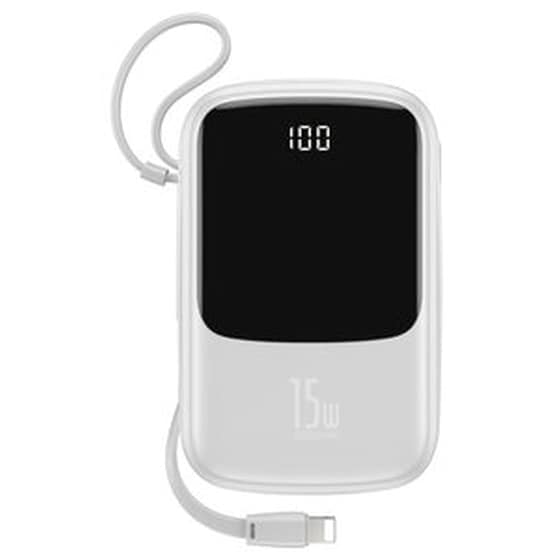 Powerbank Baseus Qpow PPQD-B02 10.000mAh - Λευκό image 0