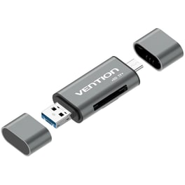 Card Reader Vention CCHH0 2 in 1 USB 3.0/Micro USB - Γκρι