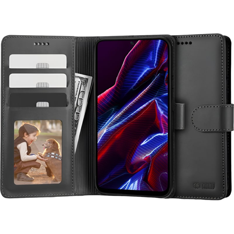 TECH-PROTECT Θήκη Xiaomi Redmi Note 12 5G / Poco X5 - Tech-Protect Wallet - Μαύρο