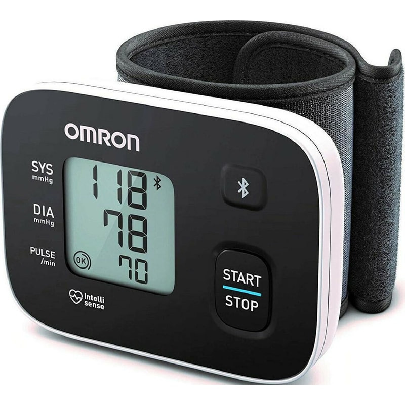 OMRON Ψηφιακό Πιεσόμετρο Μπράτσου Omron RS3 Intelli IT HEM-6161T-D με Bluetooth και Ανίχνευση Αρρυθμίας Μαύρο