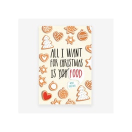 Χριστουγεννιάτικη Κάρτα Legami Christmas Is Food - 11.5x17cm