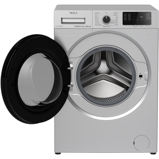 TESLA WF101460KSGR 10 kg 1.400 Στροφές Ασημί Πλυντήριο Ρούχων image 4