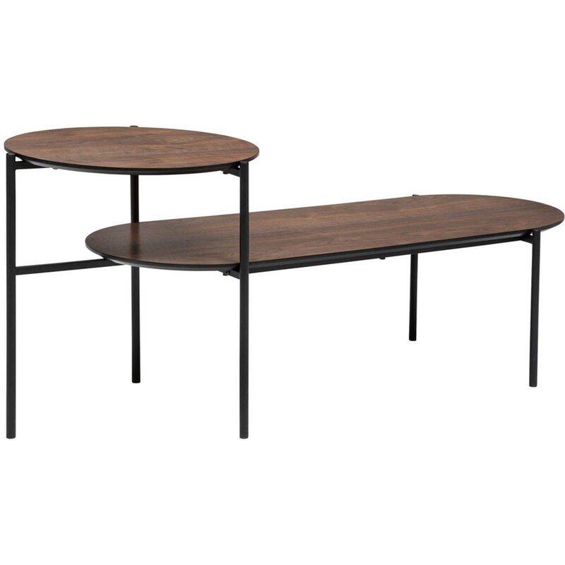 Τραπεζάκι Σαλονιού Spitishop από MDF 118x43.2x48cm - Μαύρο