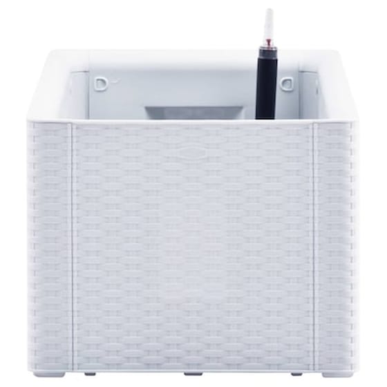 Vidaxl Ζαρντινιέρα Κήπου Λευκή 100x43x33 Εκ. Με Αυτόματο Πότισμα image 5