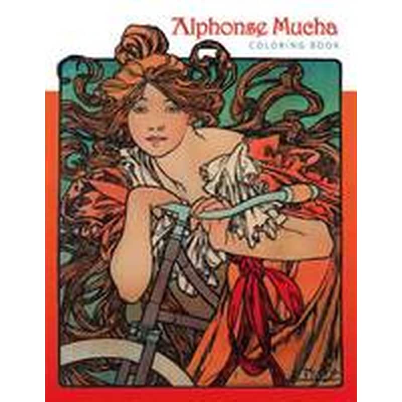 Alphonse Mucha Colouring Book