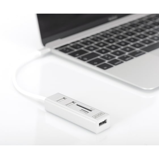 Digitus DA-70243 USB Hub 5-Port USB 2.0 συμβατό με USB-C image 2