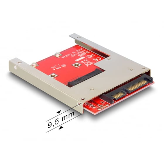 Delock 61892 Μετατροπέας Σκληρού Δίσκου 2.5'' SATA Σε mSATA image 1