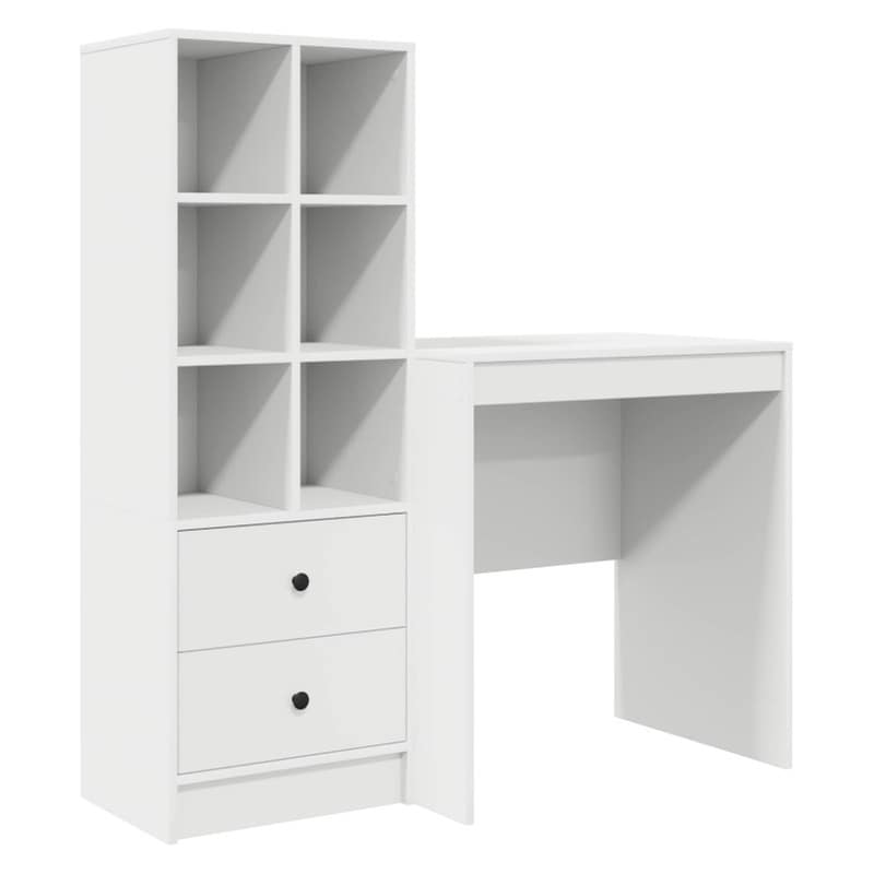 Γραφείο VidaXL 115,5x50x127 cm - Λευκό (2 τεμ.)