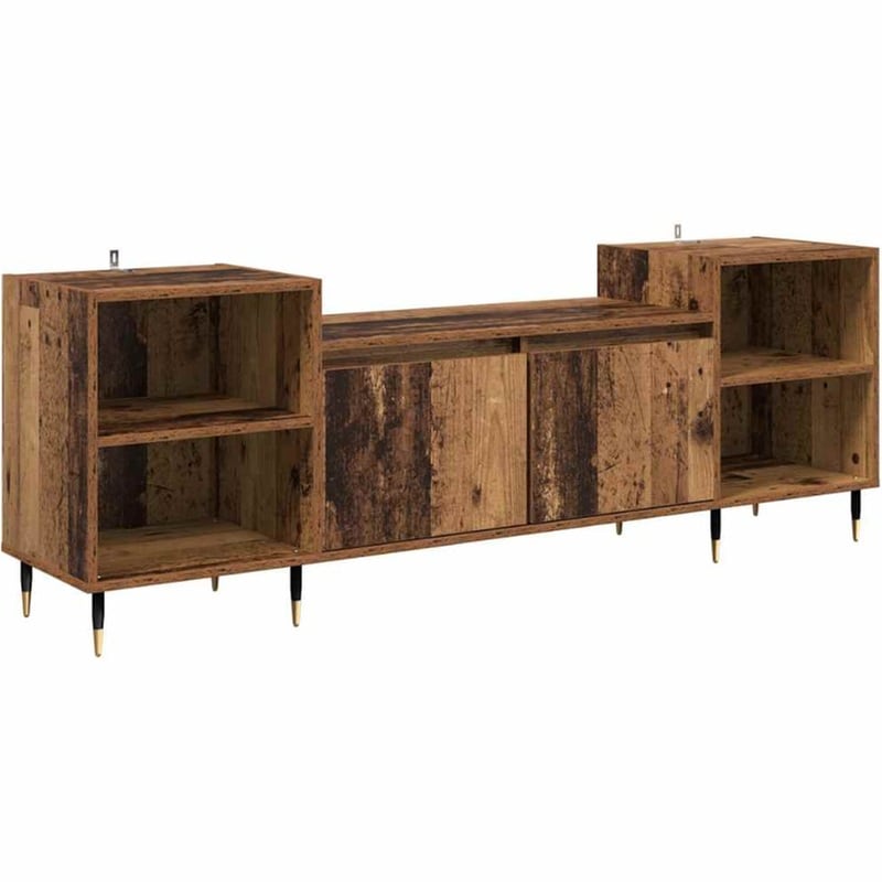 Έπιπλο Τηλεόρασης VidaXL 160 x 35 x 55 cm - Παλαιωμένο Ξύλο