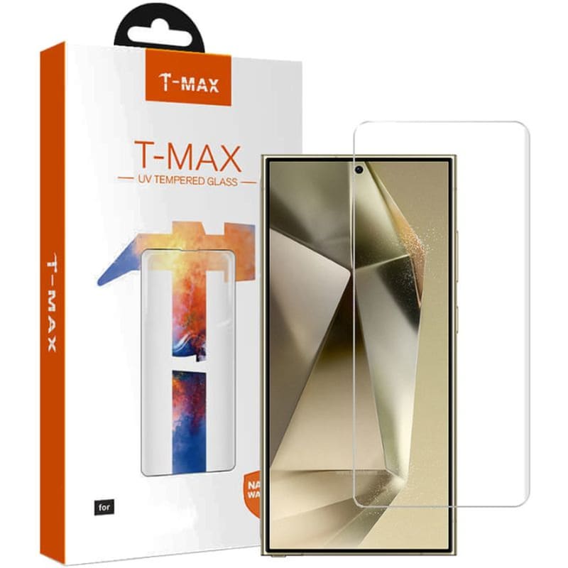 T-MAX Προστατευτικό οθόνης Samsung Galaxy S24 Ultra - T-Max Liquid Full Glue 3D Tempered Glass 0.33cm 9H