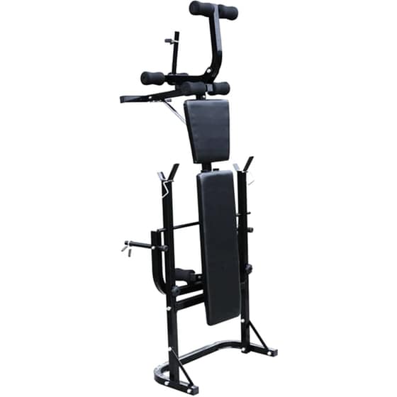 Σετ Ρυθμιζόμενος Πάγκος Γυμναστικής VidaXL 147x123cm - Μαύρος image 1