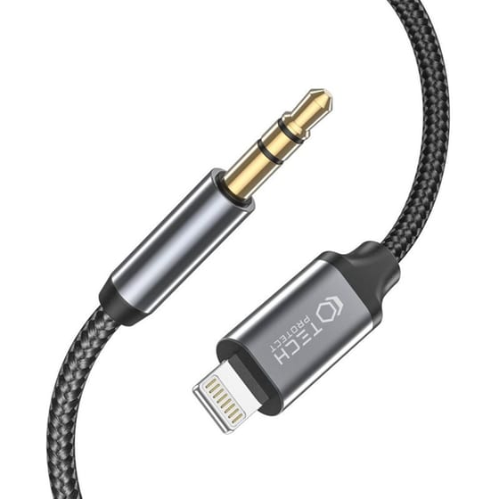 Καλώδιο Tech-Protect Ultraboost Cable Lightning (male) σε Aux Mini Jack 3.5mm (male) 100cm - Μαύρο image 1