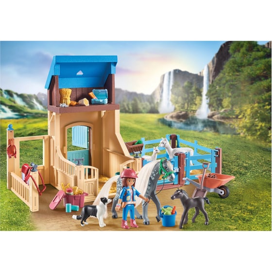 PLAYMOBIL® Horses of Waterfall Στάβλος αλόγων με την Αμέλια και τον Whisper (71353) image 6