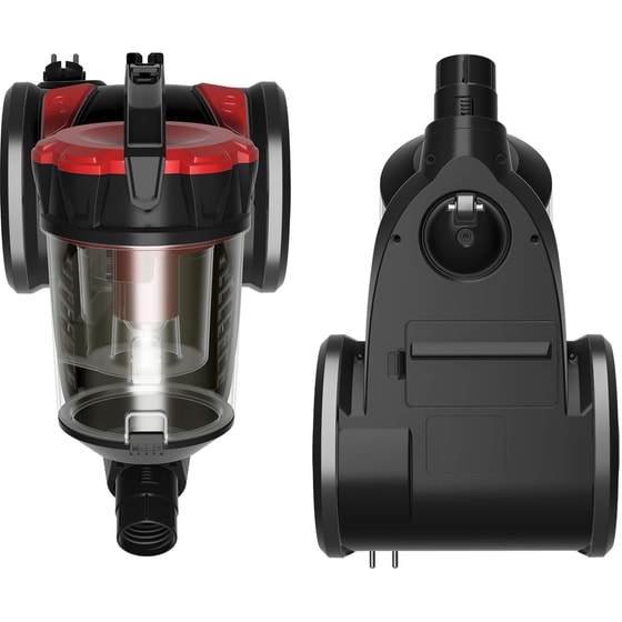 TURBOTRONIC TT-CV12700 W με Κάδο 2.5 L Κόκκινο Ηλεκτρική Σκούπα image 3