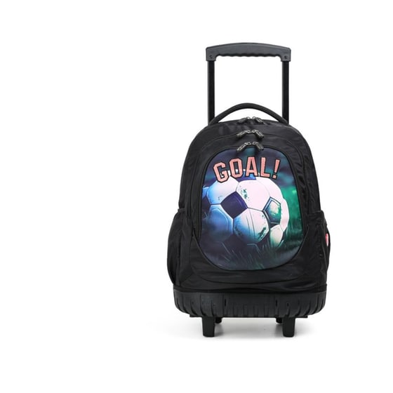 Τσάντα Πλάτης Lycsac Large Τρόλεϋ Football Μαύρη image 2
