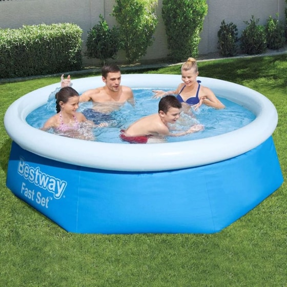 Φουσκωτή Οικογενειακή Πισίνα Bestway Fast Set 2100 Lt - Μπλε image 2