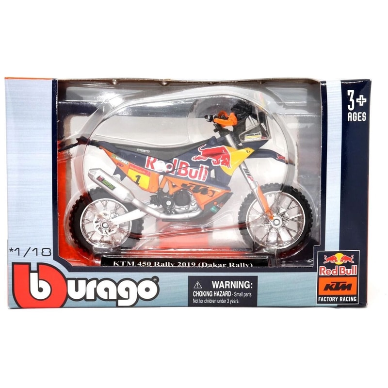 BBURAGO Μοτοσυκλέτα 1:18 Red Bull Ktm 450 - 2019 Dakar Rally